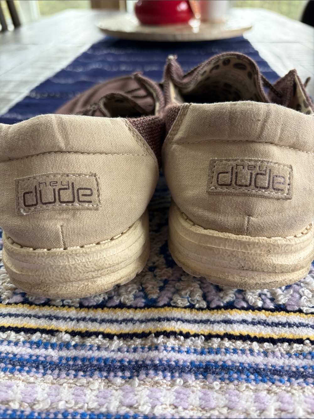 Hey Dude Wendy Sox Java Coffee Bean Loafers Women’s Size 11 EU 42 - Picture 4 of 11